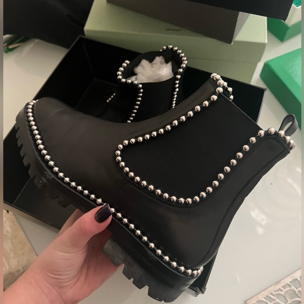 Alexander wang studded booties